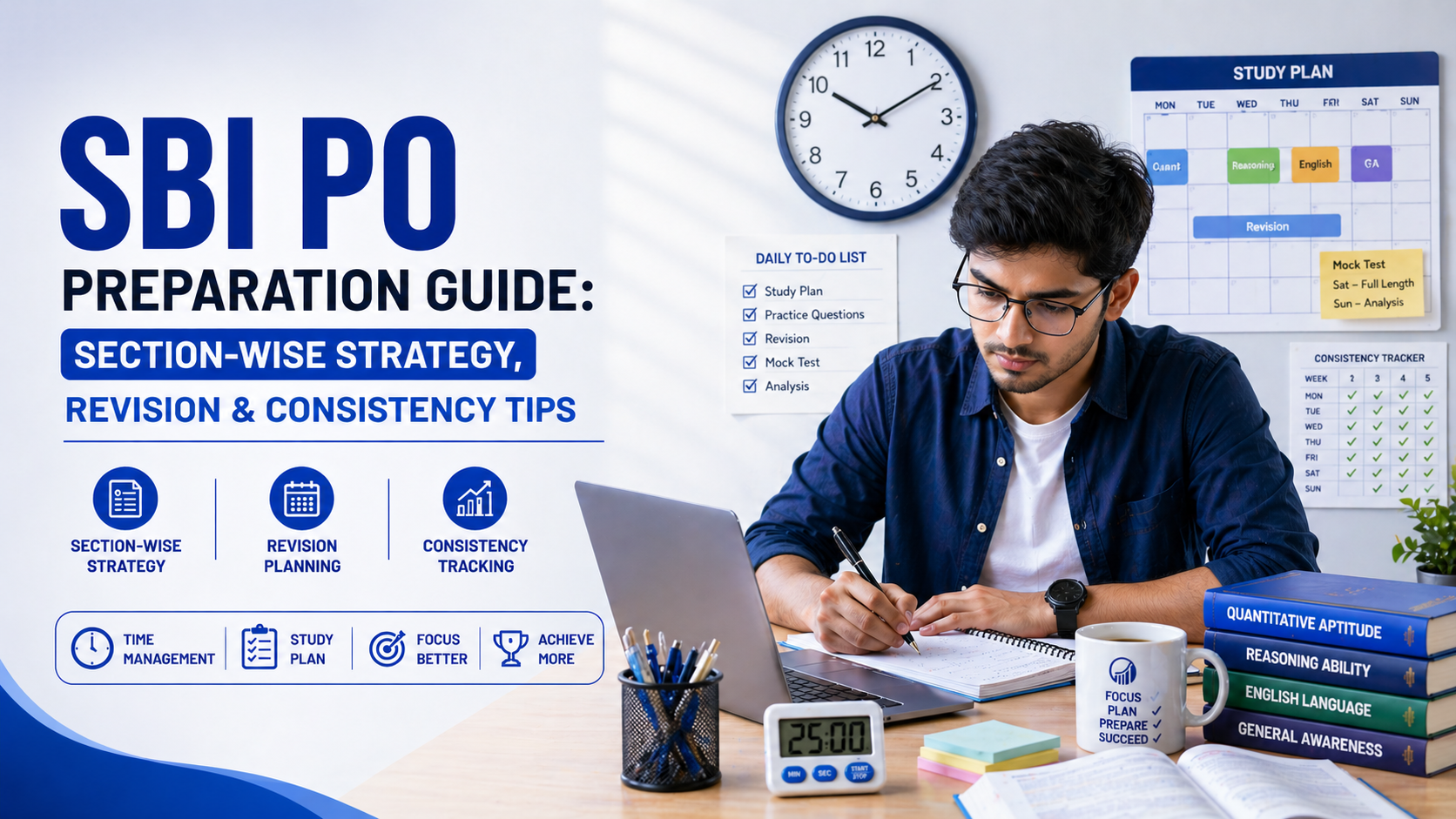 SBI PO Preparation Guide Section-Wise Strategy, Revision & Consistency Tips